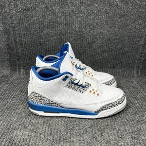 Nike Air Jordan 3 Retro Washington Wizards White Blue 7Y Womens 8.5 DM0967-148